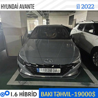 MARKA- HYUNDAİ  MODEL- AVANTE BURAXILIŞ İLİ-2022