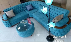 Künc divan pufik
