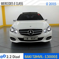MERCEDES  E CLAS Satilir   İLİ-2015 BAKI TƏHVİL-13000 $