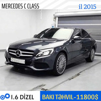 MARKA-MERCEDES  MODEL- C CLASS BURAXILIŞ İLİ-2015 MÜHƏRRİK-1.6 YANACAQ-DİZEL BAKI TƏHVİL-11800 $