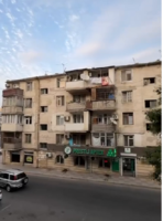 Icare Bakı Dövlət Universitetinin qarşısında, ən gözəl həyətdə təmirli mənzil. 1 otaq Tələbələrədə v