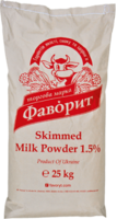 молоко сухое обезжиренное жирностью не более 1,5%.